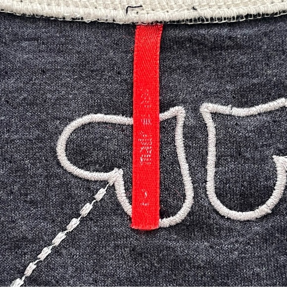 Alp-n-Rock Snowflake V Neck Long Sleeve Top Black Reversible Hearts Size XS/S - Picture 7 of 9